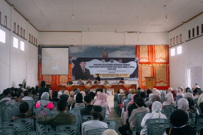 
 Sosialisasi Program MBG yang digelar di Gedung IPHI Kecamatan Harau, Kabupaten Lima Puluh Kota, pada Minggu (19/4/2026). [Foto: Dok. BGN]